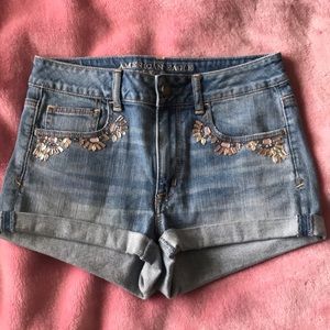 American Eagle rhinestone shorts